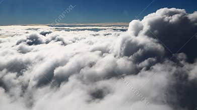 In the clouds