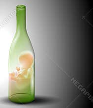 Fetal Alcohol Syndrome Baby In Bottle