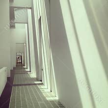 Modern museum interior