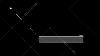 Glitch Dynamic Callout HUD Animation For Sci-Fi Projects. Alpha