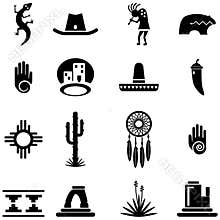 Southwest Desert Icon Illustrations