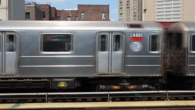 New York Subway Leaving the Station