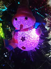 Snowman at the Chrismast Tree