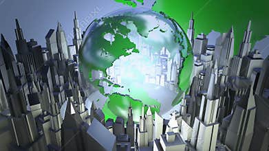 Broadcast world loop animation