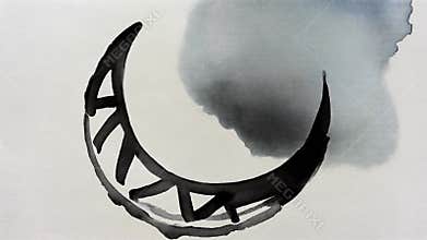Crescent Moon Shape with Sharp Edges