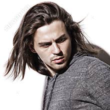 Young brutal man