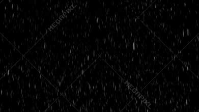 RAIN ISOLATED OVER BLACK