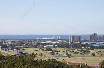 View of Greyville Racecourse and Royal Durban Golf Club