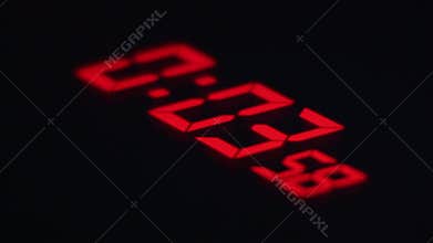 Clock 04 Digital Red Countdown Scoreboard