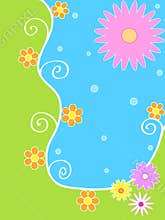 Bright floral design