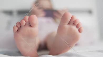 Large boards of small children`s bloodies in bed