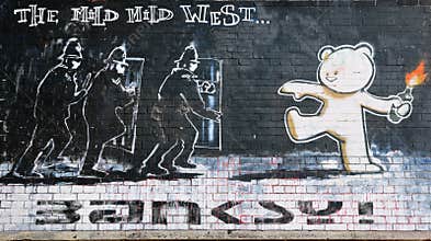 Famous Banksy Piece Titled Mild Mild West