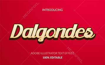 Beautiful script font with creamy yellow and brown color for food and beverages coffee logo text effect