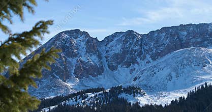 Beautiful Colorado mountains on a sunny day