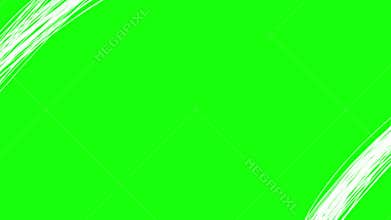 White lines in corners animation effect
