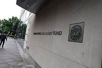 IMF building on Pennsylvania avenue  NW, USA