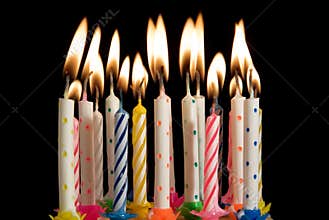 Birthday cake candles