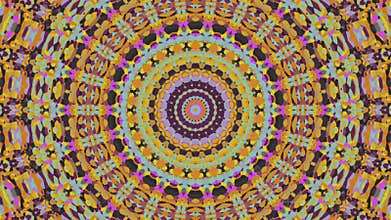 Trippy Mesmerizing Groovy Mandala Animation