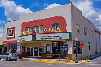 The vintage Gila Theater, Silver City, New Mexico