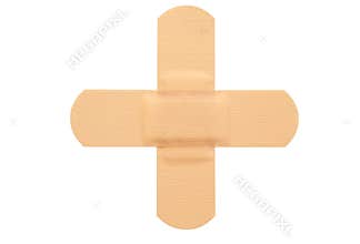 Top view of band-aid