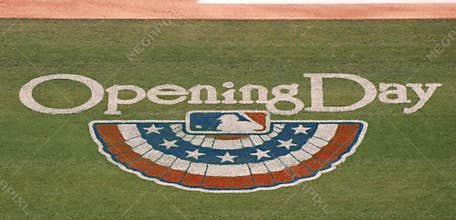 Major League Baseball's Opening Day logo