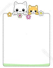 Cat background / border