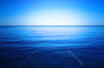Blue sky and ocean