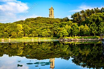 Landscape of Jingyuetan National Forest Park