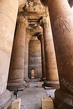 Columns in Edfu Temple, Edfu, Egypt