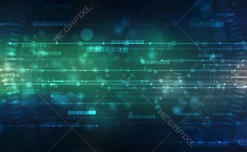 Binary Code Background, Digital Abstract technology background, futuristic background