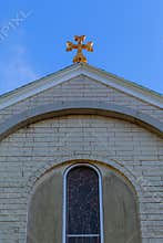 Apostolic Armenian church cross sky