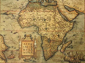 Antique map of Africa