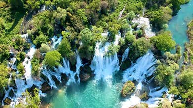 Kravica waterfalls on the Trebizat River in Bosnia and Herzegovina