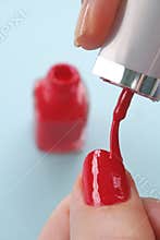 Painting Fingernails