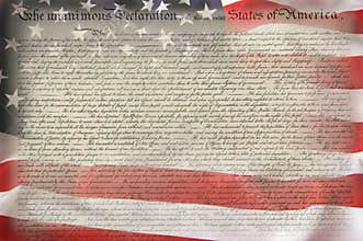 American Flag & Constitution