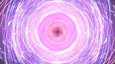 Looping energy portal animation for game background design. 3D rendering. HD