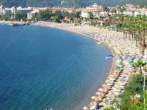 Beach landscape turkey coastline