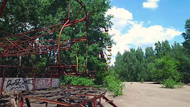 Chernobyl Pripyat amusement park carousel
