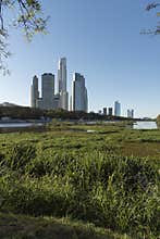 Urban nature, Puerto Madero buildings and the Costanera Sur ecological reserve