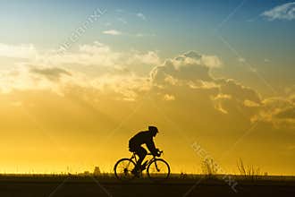Man on a bike