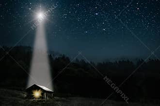 Star indicates the christmas of Jesus Christ