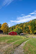 Amish red barn