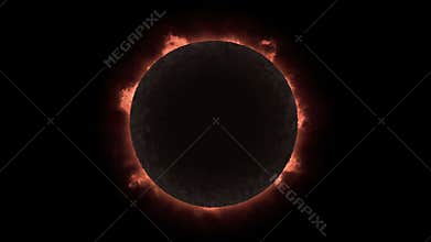 Solar eclipse loopable with alpha