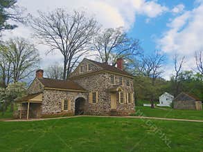 Former home of George Washington in Valley Forge, Pennsylvania