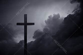 Cross in the dark