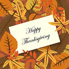 Happy thanksgiving card