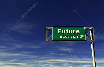 Future - Freeway Exit Sign