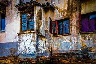 Grunge abandoned house Suzhou, China