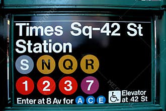 New York City Times Square Subway
