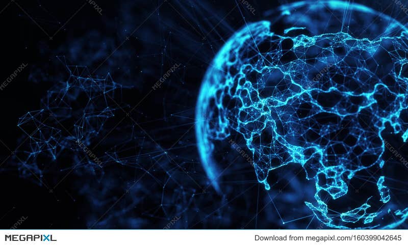 Digital Earth Globe World Network Global Connections Data Planet Social ...